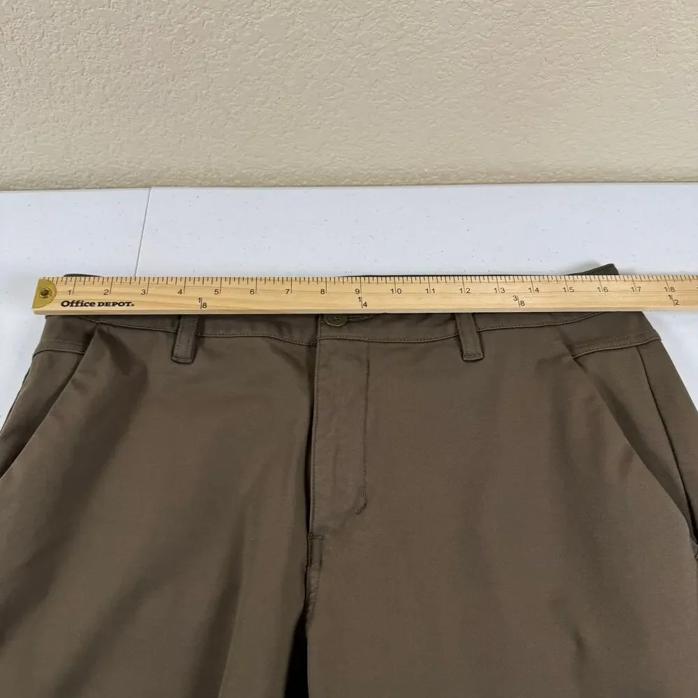 BYLT Pants Mens 36 (act 34x29)  Everyday 2.0 Premium Basics Stretch Work Brown